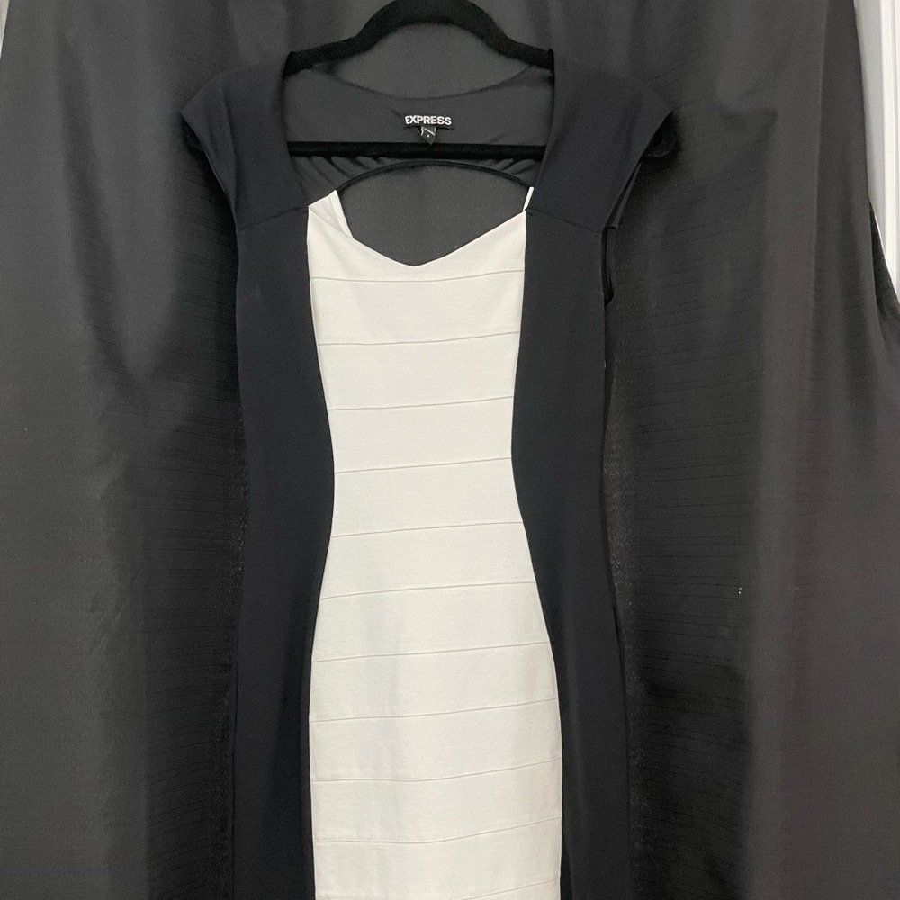 Fitted Black/White dress